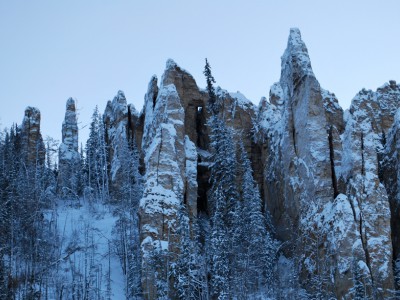 Lena Pillars in Winter
